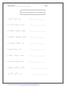 Division Of Binomials By Monomials