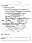 Scholarship Form - Sports Club Naples Printable pdf