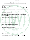 Student Information Sheet - Ivy A Boutique Nursery And Pre School