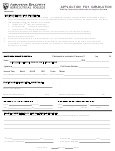 Application For Graduation Form