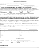Application For Graduation - Temple College Printable pdf