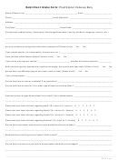 Reiki Client Intake Form