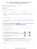 Alcoholic Beverage And Reimbursement Pre-approval Request Form