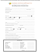 New Staffing Customer Information Sheet