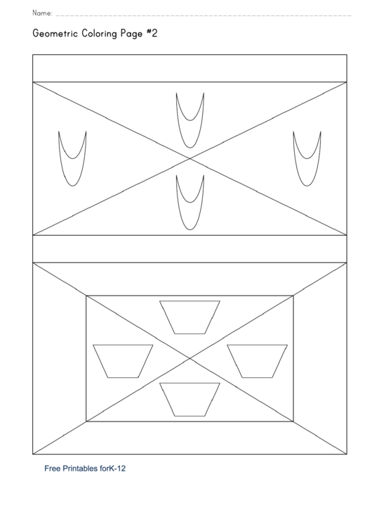 Geometric Coloring Page