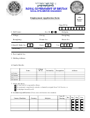 Employment Application Form - Royal Government Of Bhutan