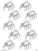 Cut-out Cute Spider Template