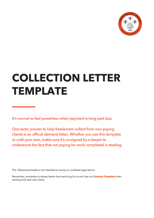 Collection Letter Template Printable pdf