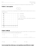 Excel Quiz Template (linear Equations, Matlab)