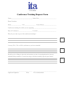 Conference/training Request Form