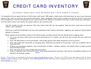 Credit Card Inventory - Toledo Police Department