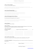 Certificate Of Organization - A Nebraska Limited Liability Company