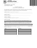 Form Dnp, Form D-stmnt - Articles Of Incorporation (2013)