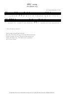 Abc Song - The Alphabet Song (sheet Music)