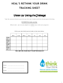 Heal's Rethink-your-drink Tracking Sheet