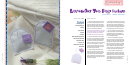 Lavender Tea Bag Sachets Template With Christmas Ornaments