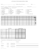 Attendance Record Keeping Form