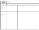 Blank Trip Planning Worksheet Template