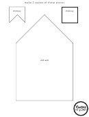 Gingerbread House Template Printable pdf