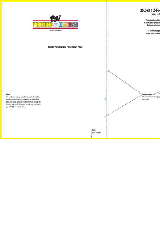 11x25.5 Z Fold Brochure Printable pdf