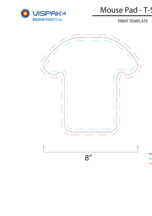 Mouse Pad - T-Shirt Template Printable pdf