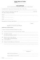 Life Certificate Form - State Bank Of India