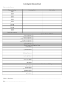 Cash Register Balance Sheet Template
