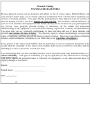Personal Training Waiver & Release Form