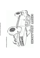 Chevy Avalanche Truck Coloring Sheet Template