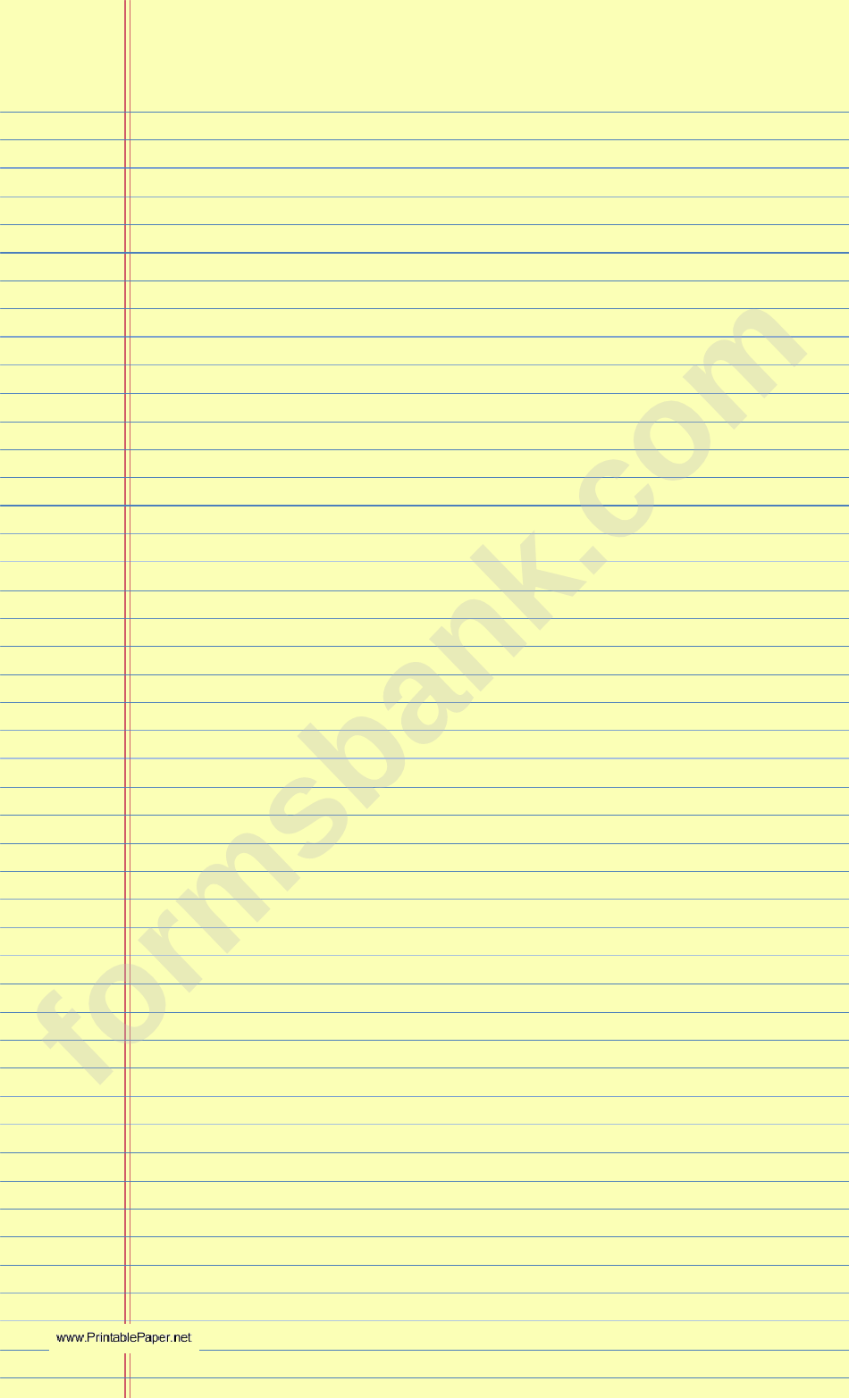 Lined Paper With Borders