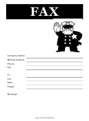 Police - Fax Cover Sheet