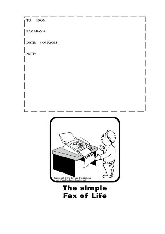 Illustrated Fax Cover Sheet Printable pdf