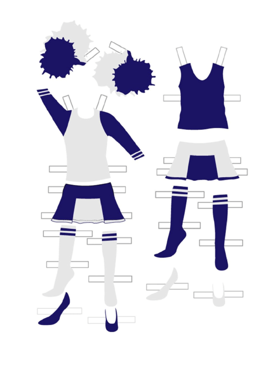 Paper Doll Clothes Template Printable pdf