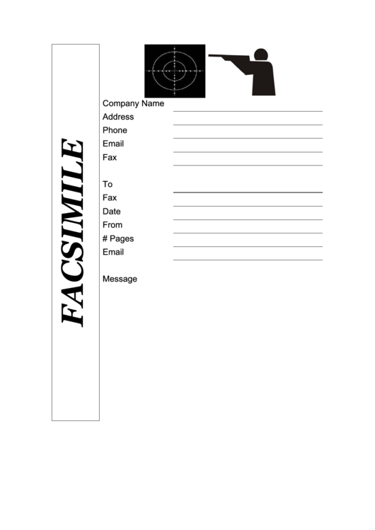 Facsimile Template - Shooting Range Printable pdf