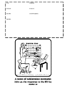 Fax Cover Sheet - Black And White (with Illustration)