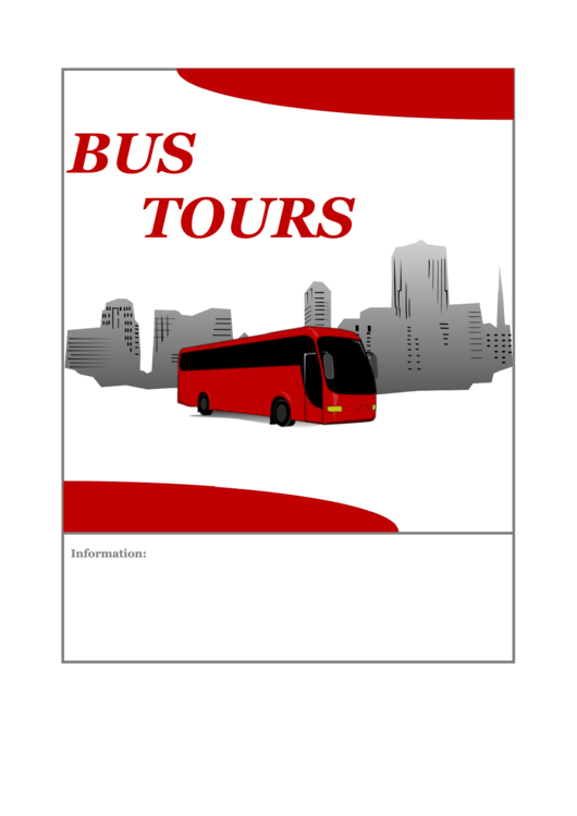 Bus Tours Flyer Templates Printable pdf