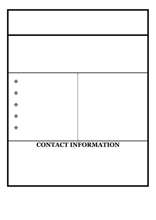 Blank Flyer Template Printable pdf