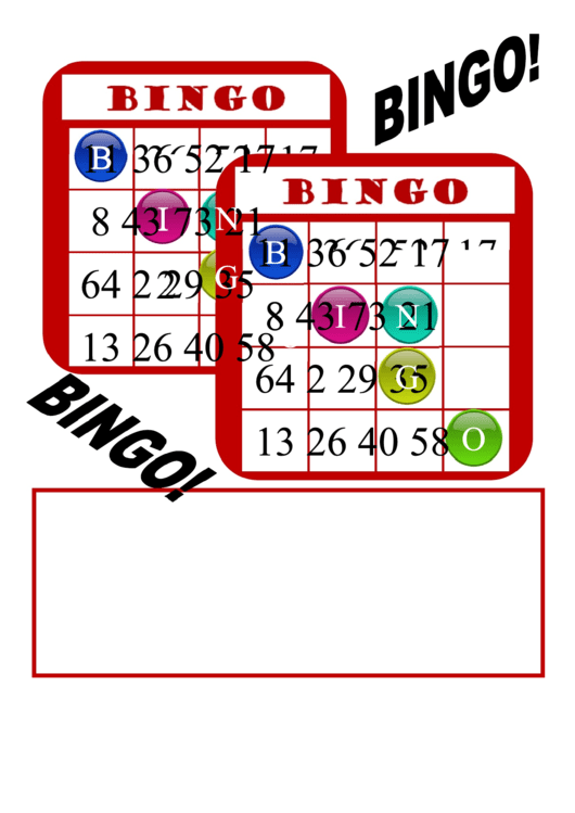 Bingo Flyer Template Printable pdf