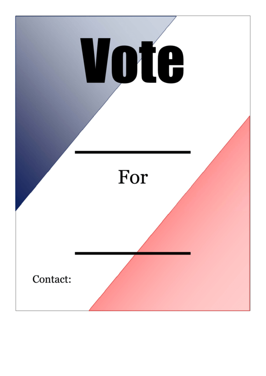 Voting Flyer Template Printable pdf
