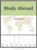 Study Abroad Flyer Template
