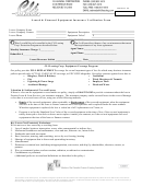 Leased & Financed Equipment Insurance Verification Form