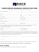 Parent/driver Insurance Verification Form
