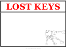 Lost Keys Poster Template