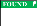 Found Keys Poster Template