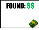 Found Cash Poster Template