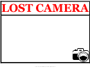 Lost Camera Poster Template