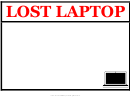 Lost Laptop Poster Template