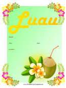 Luau Flyer Template