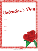 Valentine's Day Flyer Template