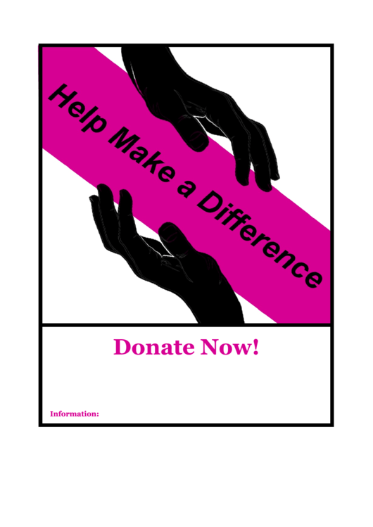 Donation Flyer Template Printable pdf